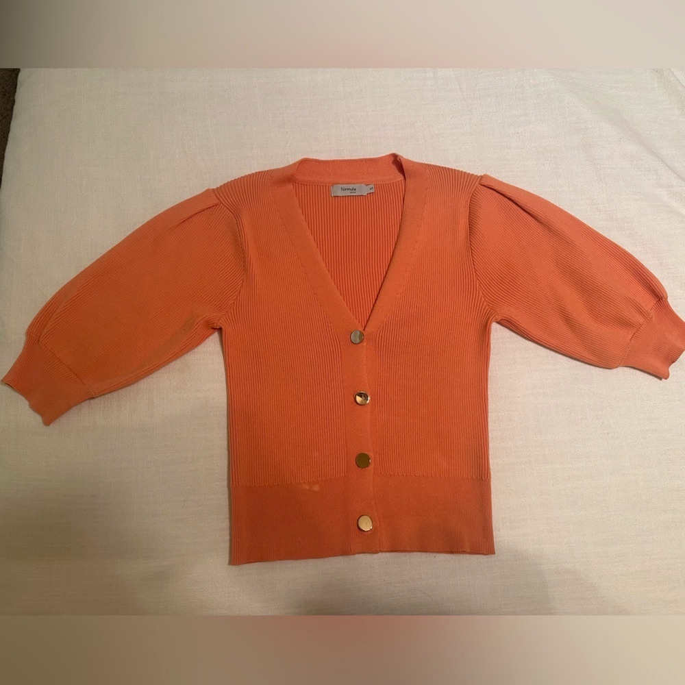 Fórmula Joven Orange Knit Sweater